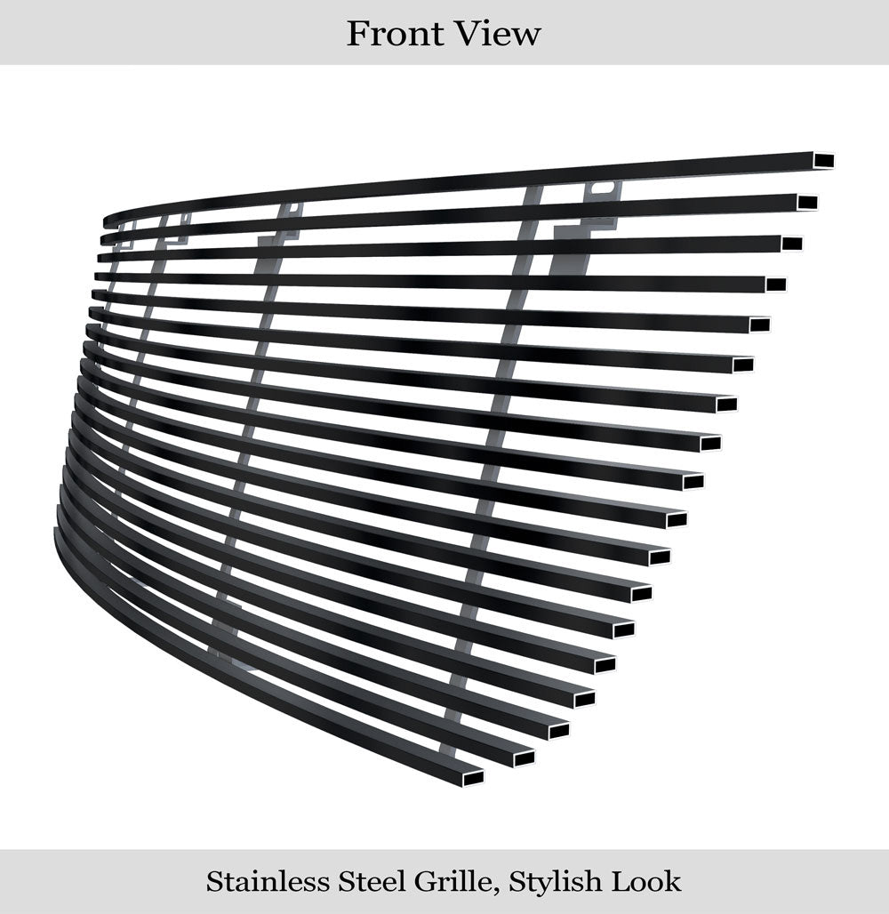 Stainless Steel Main Upper Black Stainless Steel Billet Grille 2003-2006 Ford Expedition GR06HEC72J