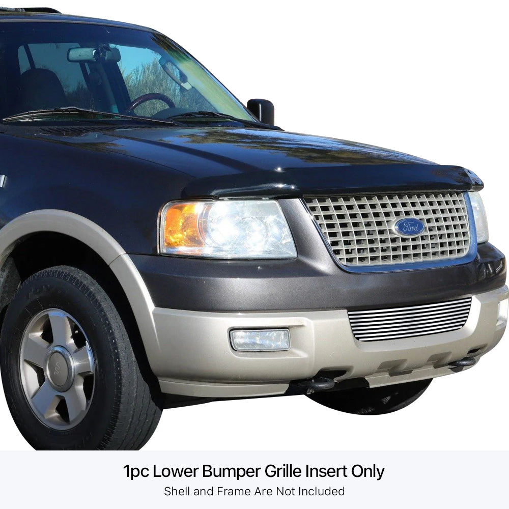 Stainless Steel Lower Bumper Stainless Steel Billet Grille 2003-2006 Ford Expedition All Models, Cutting Required for Expedition NBX GR06HEC73S