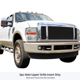 Stainless Steel Main Upper Black Stainless Steel Billet Grille 2008-2010 Ford F-250 /2008-2010 Ford F-350 /2008-2010 Ford F-450 /2008-2010 Ford F-550 GR06HEE41J