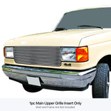 Stainless Steel Main Upper Stainless Steel Billet Grille 1987-1991 Ford Bronco /1987-1991 Ford F-150 /1987-1991 Ford F-250 /1987-1991 Ford F-350 GR06HEJ09S
