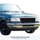 Stainless Steel Main Upper Black Stainless Steel Billet Grille 1993-1997 Ford Ranger Not For 4WD GR06HEJ13J