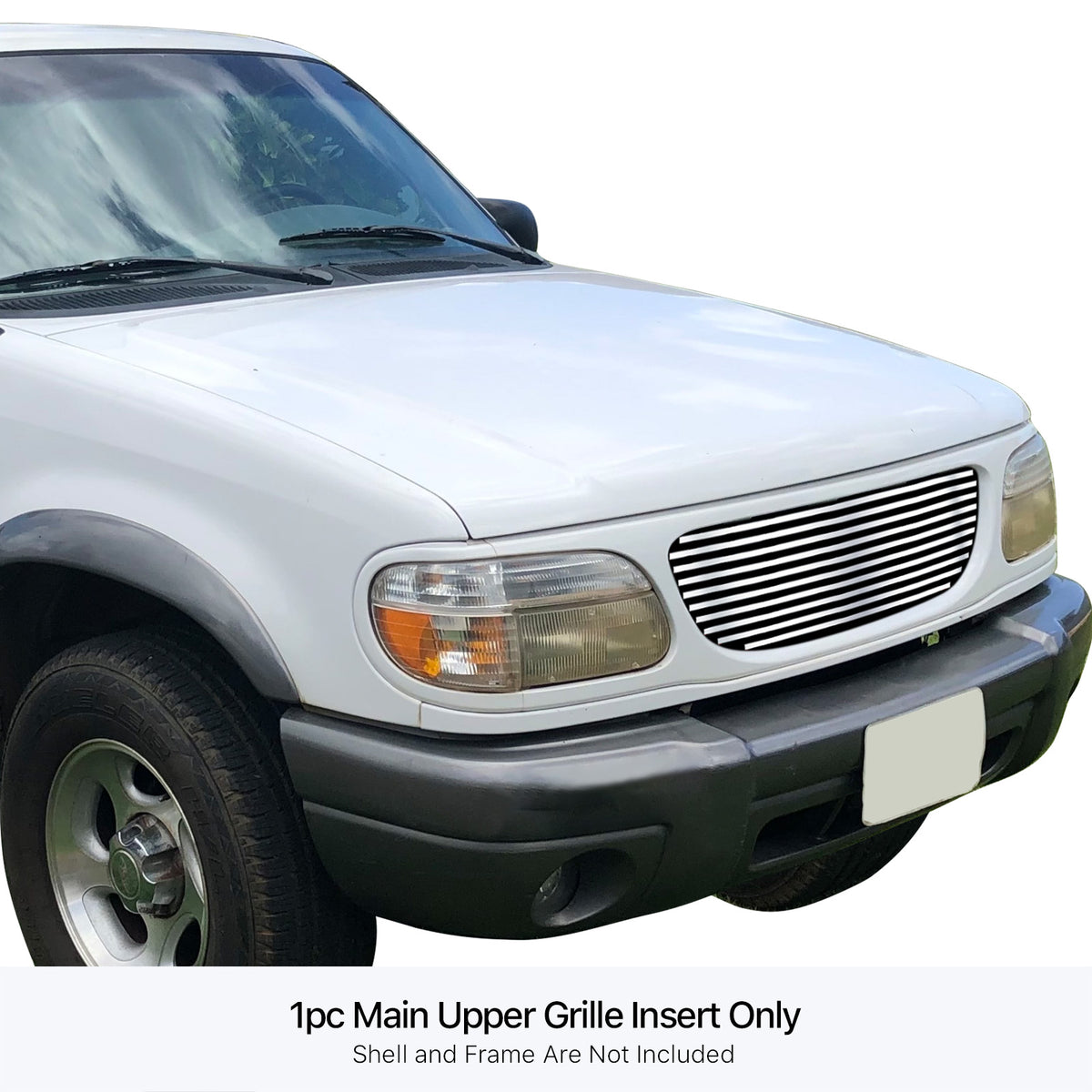 Stainless Steel Main Upper Stainless Steel Billet Grille 1995-2001 Ford Explorer GR06HEJ23S