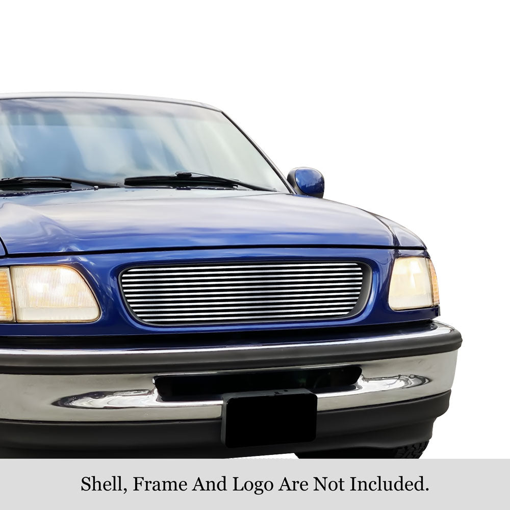 Stainless Steel Main Upper Stainless Steel Billet Grille 1997-1998 Ford Expedition /1997-1998 Ford F-150 Bar Style/1997-1998 Ford F-250 Bar Style GR06HEJ29S