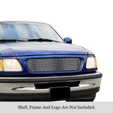 Stainless Steel Main Upper Stainless Steel Billet Grille 1997-1998 Ford Expedition /1997-1998 Ford F-150 Bar Style/1997-1998 Ford F-250 Bar Style GR06HEJ29S