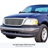 Stainless Steel Main Upper Stainless Steel Billet Grille 1999-2003 Ford F-150 /1999-2002 Ford Expedition /1999-2003 Ford F-150 Harley Davidson /1999-2003 Ford F-150 Lightning /2004-2004 Ford F-150 Heritage GR06HEJ72S