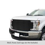 Stainless Steel Main Upper Black Stainless Steel Billet Grille 2017-2019 Ford F-250 Without Front Camera/2017-2019 Ford F-350 Without Front Camera/2017-2019 Ford F-450 Without Front Camera/2017-2019 Ford F-550 Without Front Camera GR06HFC63J