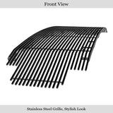 Stainless Steel Main Upper Black Stainless Steel Billet Grille 2017-2019 Ford F-250 Without Front Camera/2017-2019 Ford F-350 Without Front Camera/2017-2019 Ford F-450 Without Front Camera/2017-2019 Ford F-550 Without Front Camera GR06HFC63J