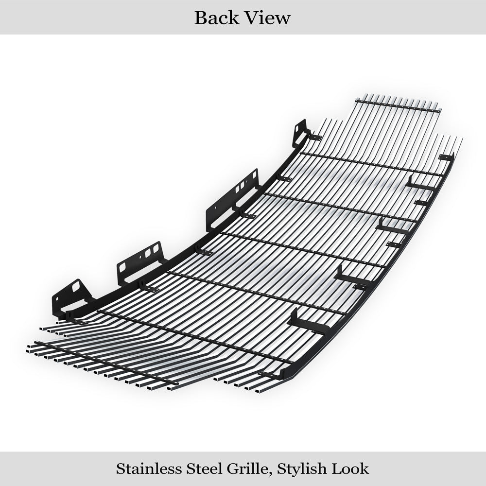 Stainless Steel Main Upper Stainless Steel Billet Grille 2017-2019 Ford F-250 Without Front Camera/2017-2019 Ford F-350 Without Front Camera/2017-2019 Ford F-450 Without Front Camera/2017-2019 Ford F-550 Without Front Camera GR06HFC63S