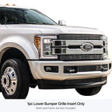Stainless Steel Lower Bumper Black Stainless Steel Billet Grille 2017-2019 Ford F-250 /2017-2019 Ford F-350 GR06HFC99J