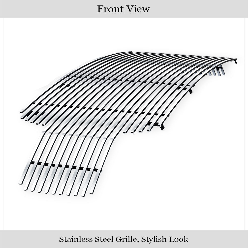 Stainless Steel Main Upper Stainless Steel Billet Grille 2018-2020 Ford F-150 Without Front Camera GR06HFD00S