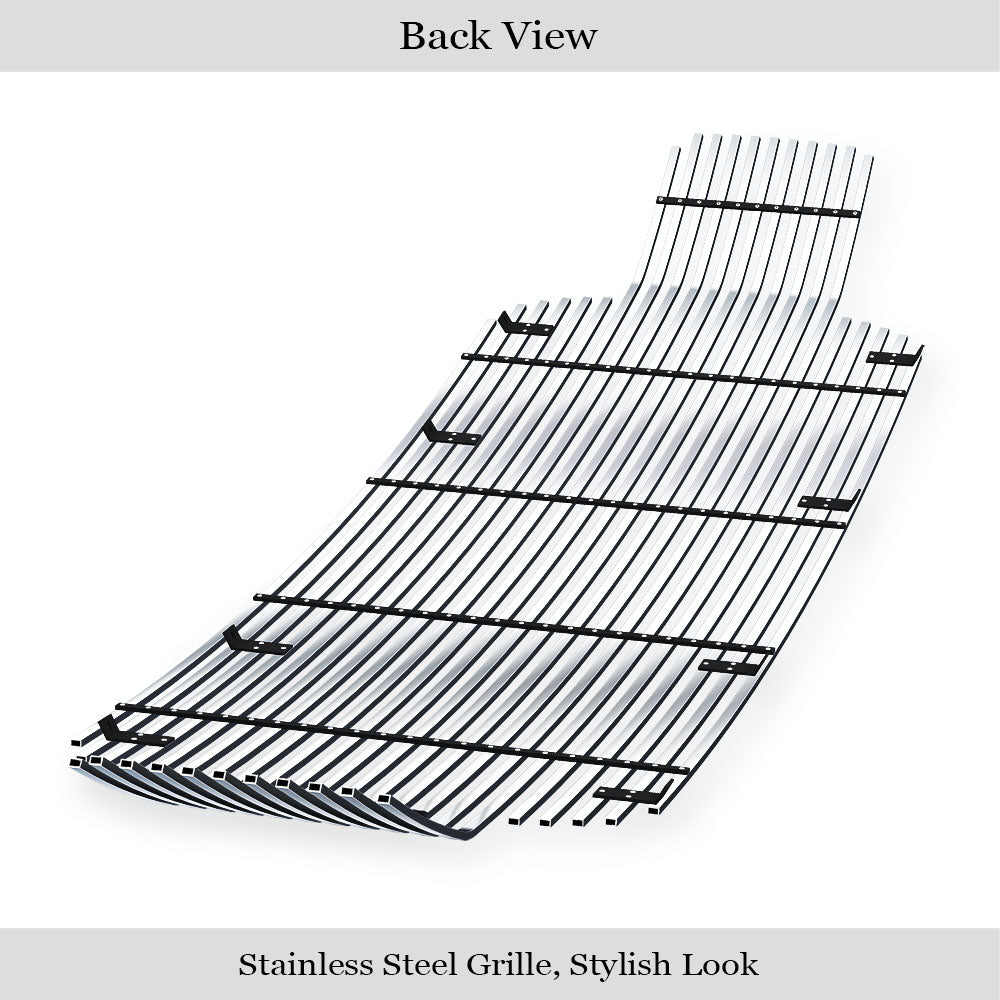 Stainless Steel Main Upper Stainless Steel Billet Grille 2018-2020 Ford F-150 Without Front Camera GR06HFD00S