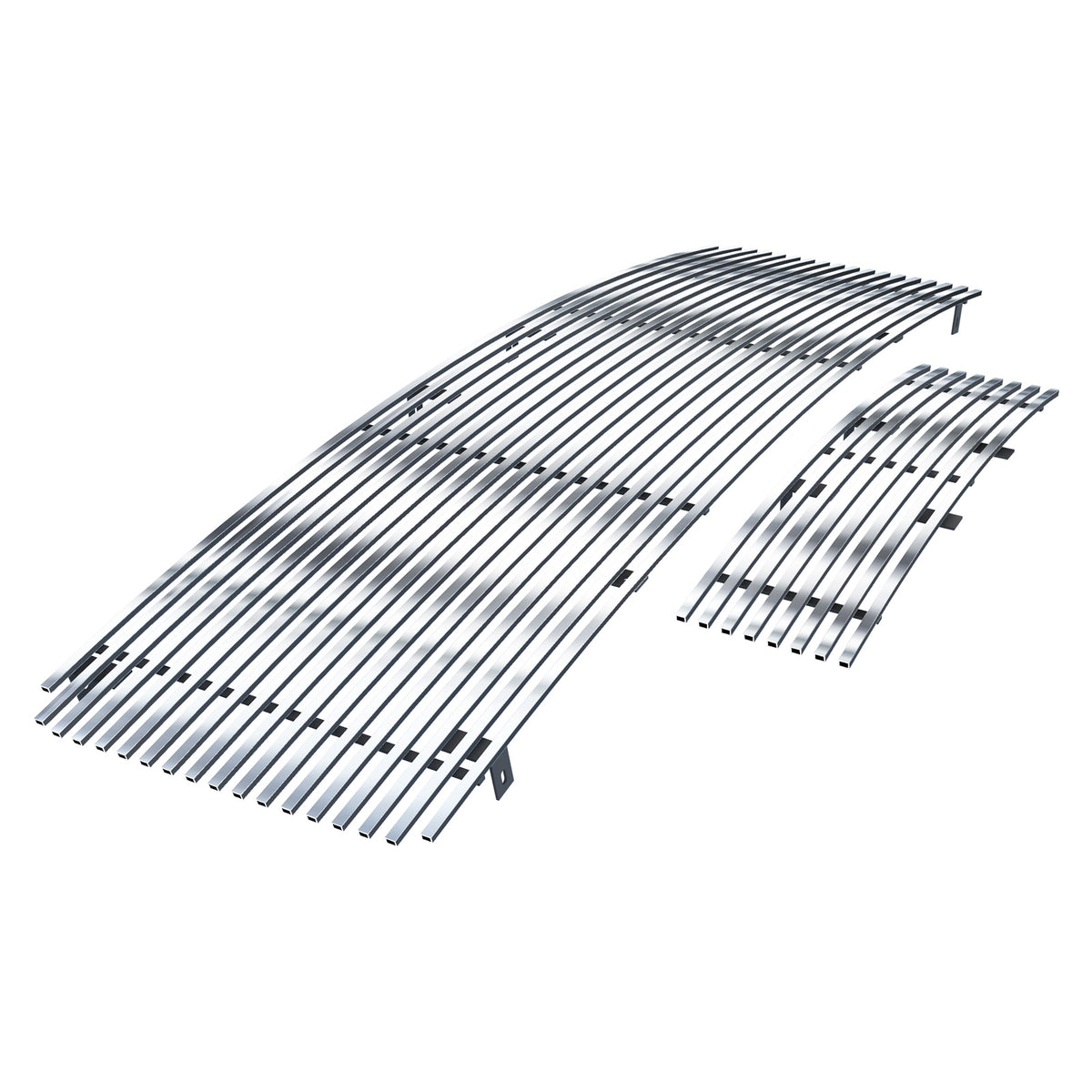 Stainless Steel Main Upper + Lower Bumper Stainless Steel Billet Grille 2009-2014 Ford F-150 Not For Harley Davidson And Raptor GR06HFF14S