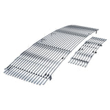 Stainless Steel Main Upper + Lower Bumper Stainless Steel Billet Grille 2009-2014 Ford F-150 Not For Harley Davidson And Raptor GR06HFF14S