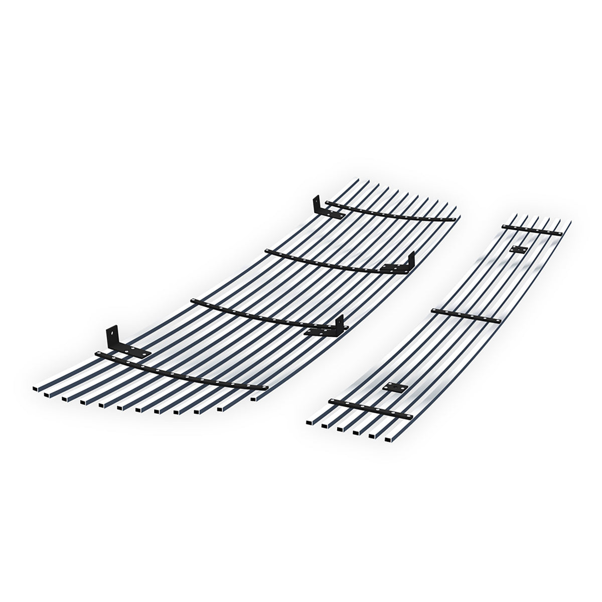 Stainless Steel Main Upper + Lower Bumper Stainless Steel Billet Grille 2006-2012 Ford Ranger Not For STX GR06HGI12S