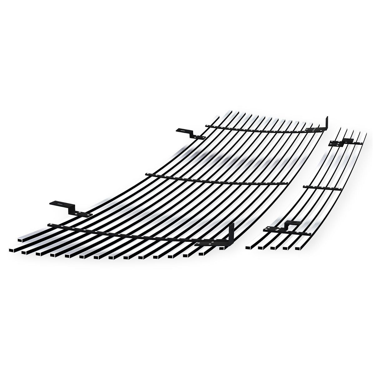 Stainless Steel Main Upper + Lower Bumper Stainless Steel Billet Grille 2006-2008 Ford F-150 (Not For FX2 Model) GR06HGI25S
