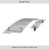 Stainless Steel Main Upper + Lower Bumper Stainless Steel Billet Grille 1997-1998 Ford Expedition /1997-1998 Ford F-150 4WD Bar Style GR06HGI51S
