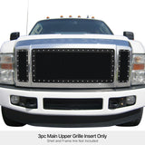 Stainless Steel Main Upper Rivet Grille Ford F-250\Ford F-350\Ford F-450\Ford F-550 GR06LEA71H