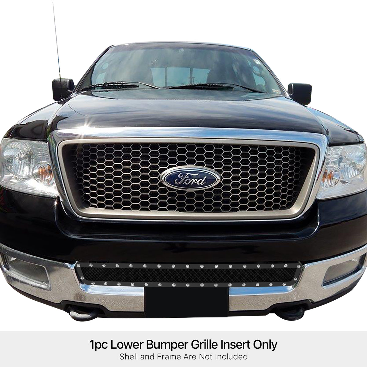 Stainless Steel Lower Bumper Rivet Grille 2004-2005 Ford F-150 GR06LEC51H