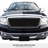 Stainless Steel Main Upper Rivet Grille 2004-2008 Ford F-150 GR06LEH15H