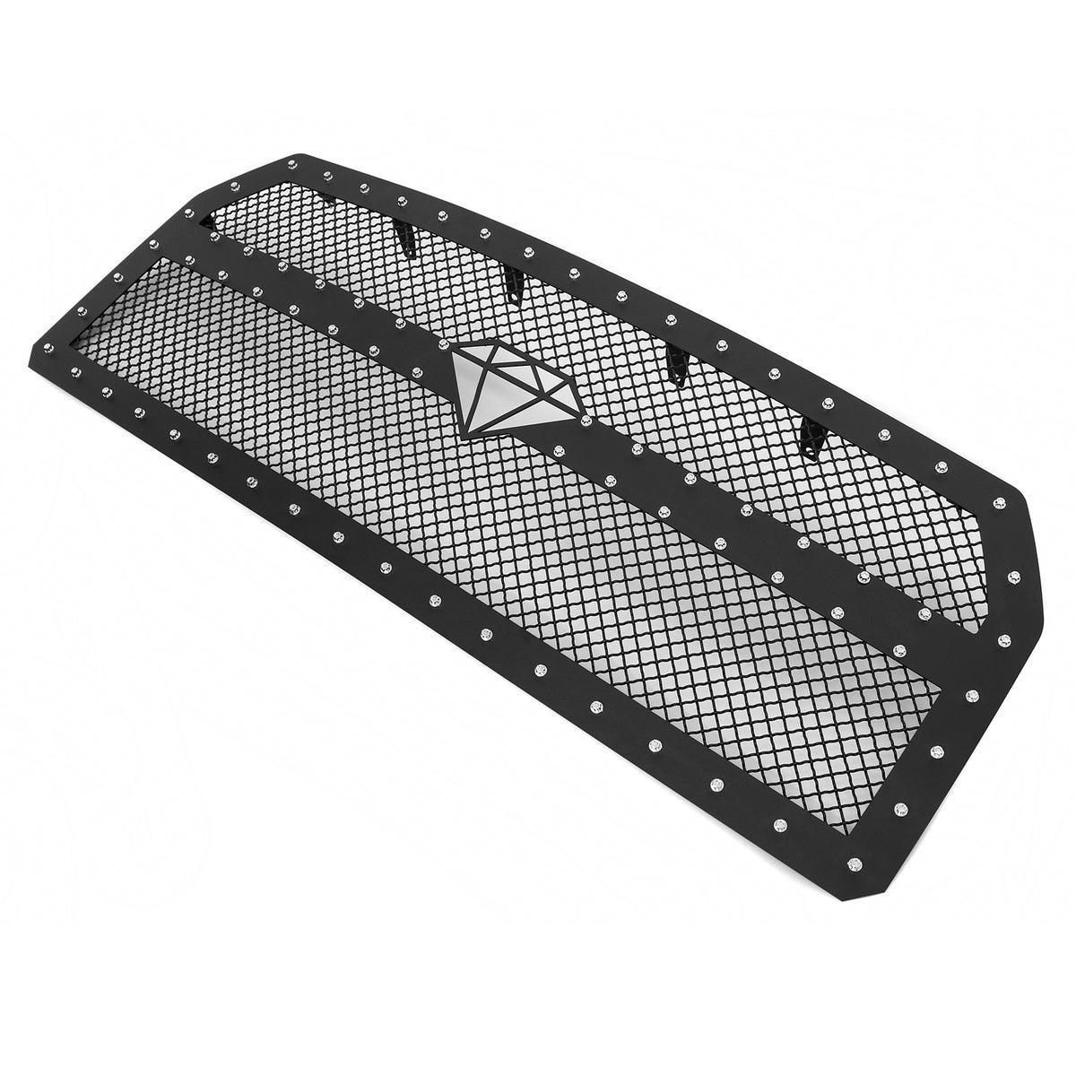 Carbon Steel Main Upper Rivet Grille 2015-2017 Ford F-150 Without Front Camera GR06LFC10I