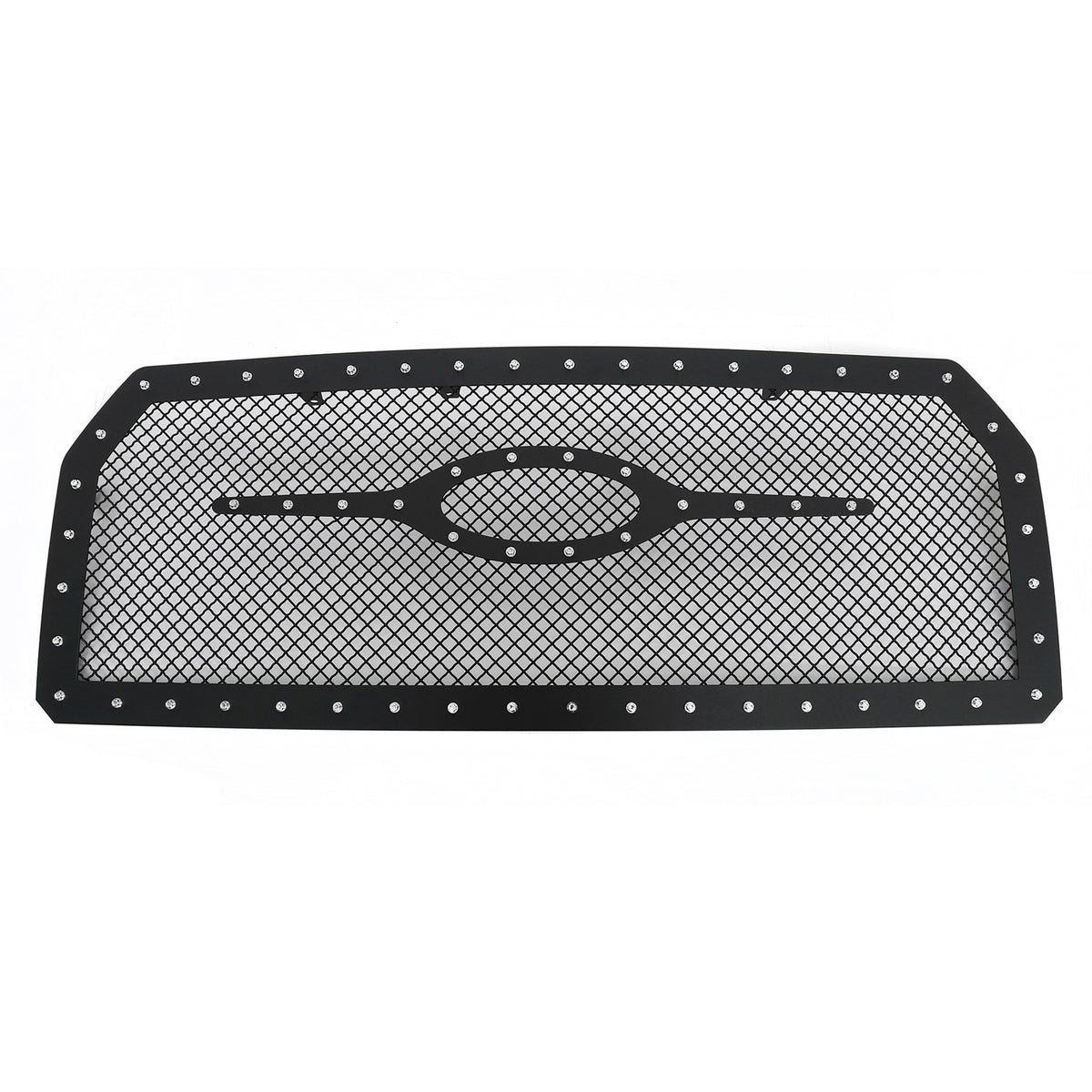 Stainless Steel Main Upper Rivet Grille 2015-2017 Ford F-150 Without Front Camera GR06LFC10K