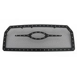 Stainless Steel Main Upper Rivet Grille 2015-2017 Ford F-150 Without Front Camera GR06LFC10K