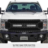 Stainless Steel Main Upper Rivet Grille 2017-2019 Ford F-250 Without Front Camera/2017-2019 Ford F-350 Without Front Camera/2017-2019 Ford F-450 Without Front Camera/2017-2019 Ford F-550 Without Front Camera GR06LFC63C