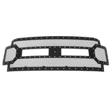 Stainless Steel Main Upper Rivet Grille 2017-2019 Ford F-250 Without Front Camera/2017-2019 Ford F-350 Without Front Camera/2017-2019 Ford F-450 Without Front Camera/2017-2019 Ford F-550 Without Front Camera GR06LFC63C