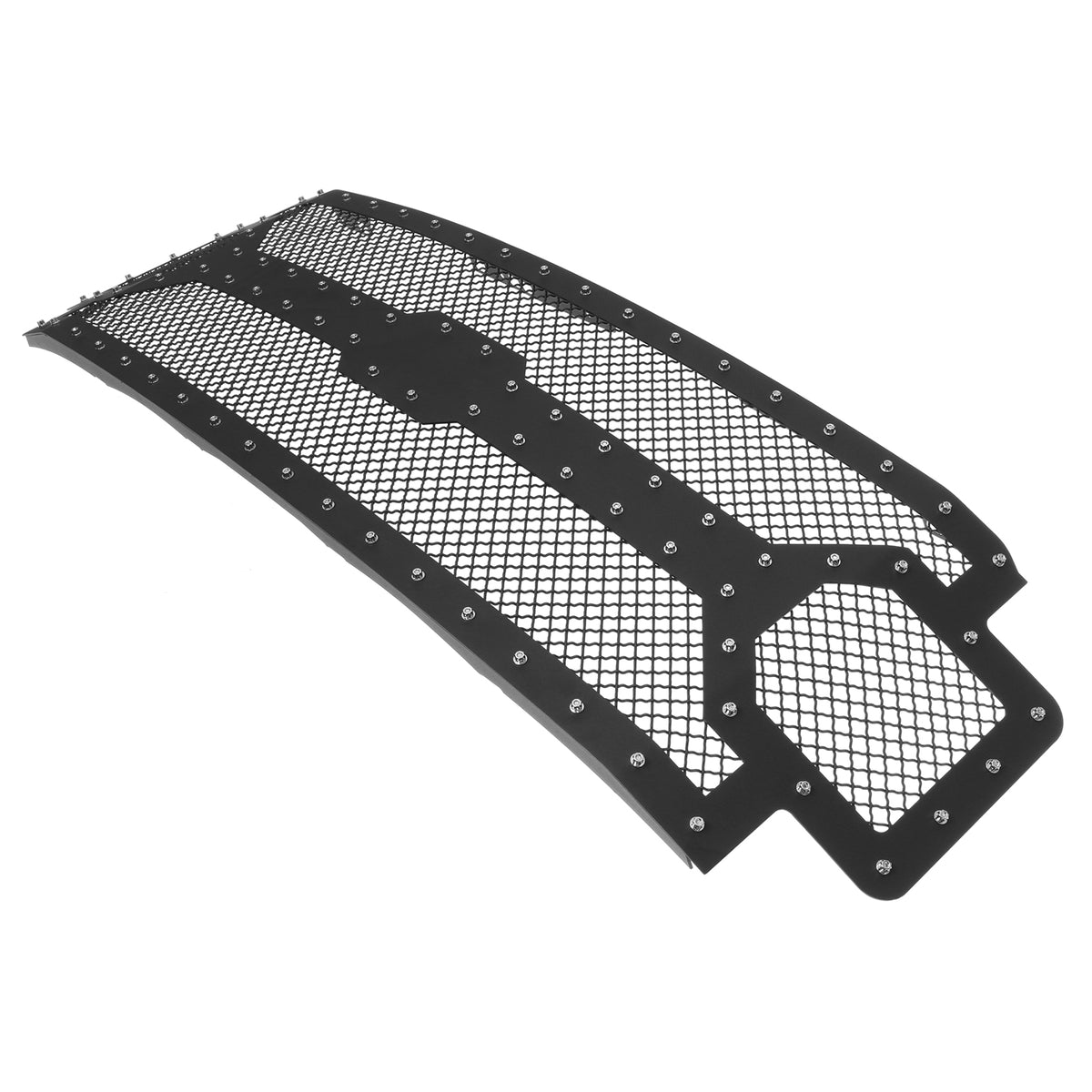 Carbon Steel Main Upper Rivet Grille 2017-2019 Ford F-250 Without Front Camera/2017-2019 Ford F-350 Without Front Camera/2017-2019 Ford F-450 Without Front Camera/2017-2019 Ford F-550 Without Front Camera GR06LFC63K