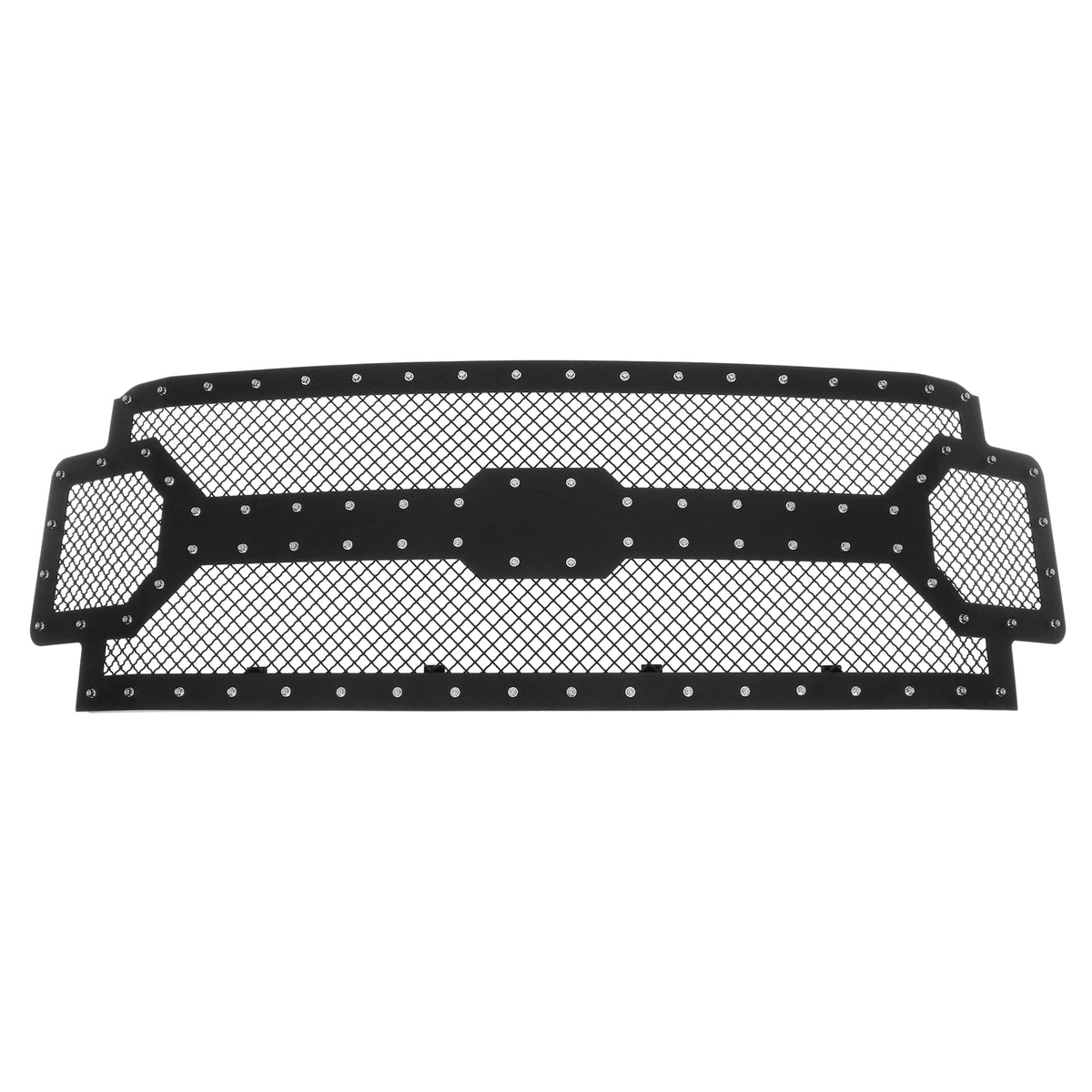 Carbon Steel Main Upper Rivet Grille 2017-2019 Ford F-250 Without Front Camera/2017-2019 Ford F-350 Without Front Camera/2017-2019 Ford F-450 Without Front Camera/2017-2019 Ford F-550 Without Front Camera GR06LFC63K