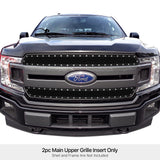 Carbon Steel Main Upper Rivet Grille 2018-2020 Ford F-150 King Ranch Square Mesh Style/2018-2020 Ford F-150 Plantium Square Mesh Style GR06LFD43K