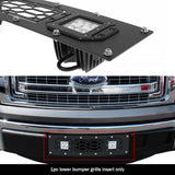 Stainless Steel Lower Bumper Sheet Grille 2009-2014 Ford F-150 (Not For Harley Davidson And Raptor) GR06LFG89L