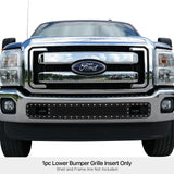 Stainless Steel Lower Bumper Rivet Grille 2011-2016 Ford F-250 SD All Model/2011-2016 Ford F-350 SD All Model/2011-2016 Ford F-450 SD All Model/2011-2016 Ford F-550 SD All Model GR06LFH29H