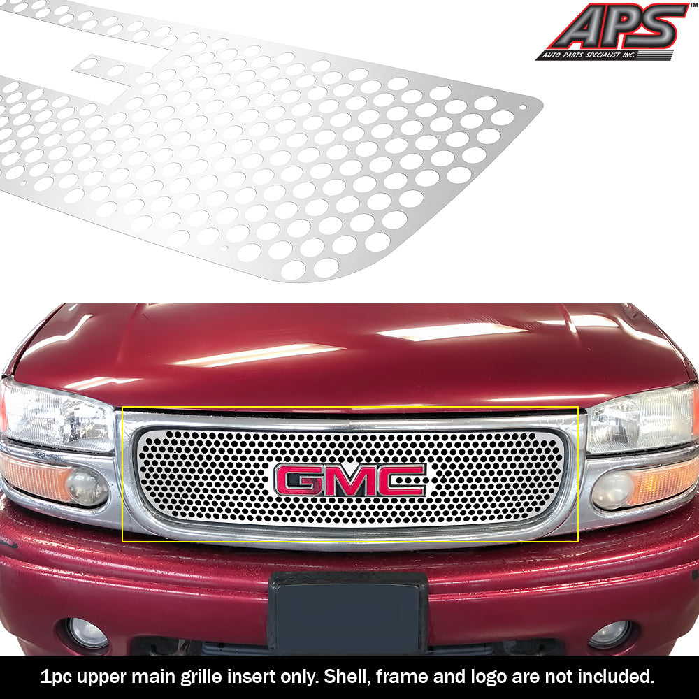 Stainless Steel Main Upper Sheet Grille GMC Sierra 1500\GMC Sierra 1500 HD\GMC Sierra 2500\GMC Sierra 2500 HD\GMC Sierra 3500\GMC Yukon GR07DEG03S
