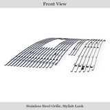 Stainless Steel Main Upper + Top Bumper + Lower Bumper Stainless Steel Billet Grille 2007-2013 GMC Sierra 1500 New Body GR07FAA04S