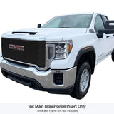 Stainless Steel Main Upper Black Stainless Steel Billet Grille 2020-2023 GMC Sierra 2500 SLE/ 2020-2023 Sierra 2500 Base/ 2020-2023 Sierra 3500 SLE/ 2020-2023 Sierra 3500 Base GR07FEA97J