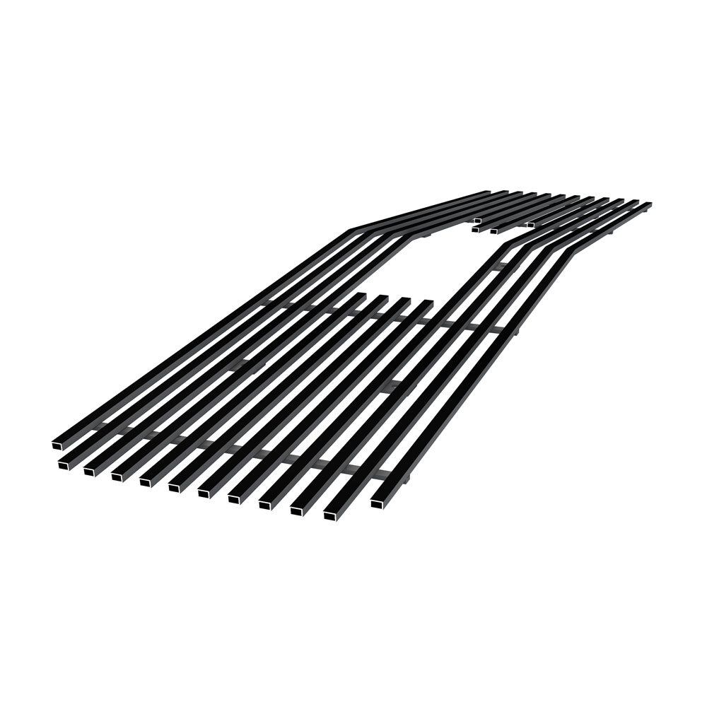 Stainless Steel Main Upper Black Stainless Steel Billet Grille 1994-1998 GMC C/K Pickup Single Lights Only With Logo Show/1994-1999 GMC Suburban Single Lights Only  With Logo Show/1994-1999 GMC Yukon Single Lights Only  With Logo Show GR07FEB71J