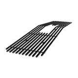 Stainless Steel Main Upper Black Stainless Steel Billet Grille 1994-1998 GMC C/K Pickup Single Lights Only With Logo Show/1994-1999 GMC Suburban Single Lights Only  With Logo Show/1994-1999 GMC Yukon Single Lights Only  With Logo Show GR07FEB71J