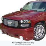 Stainless Steel Main Upper Stainless Steel Billet Grille GMC Sierra 1500\GMC Sierra 1500 HD\GMC Sierra 2500\GMC Sierra 2500 HD\GMC Sierra 3500\GMC Yukon GR07FEG03S