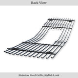 Stainless Steel Main Upper Stainless Steel Billet Grille 1994-1998 GMC C/K Pickup  with Stacked Lights/1994-1999 GMC Suburban  Composite Plastic Lights/1994-1998 GMC Yukon GR07FEG14S