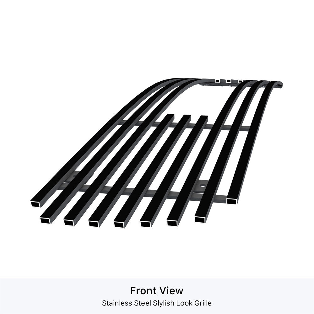 Stainless Steel Main Upper Black Stainless Steel Billet Grille 1998-2003 GMC Jimmy With Logo Show/1998-2003 GMC Sonoma With Logo Show GR07FEG73J