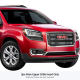 Stainless Steel Main Upper Stainless Steel Billet Grille 2013-2016 GMC Acadia SLE With Logo Show GR07FEI75C