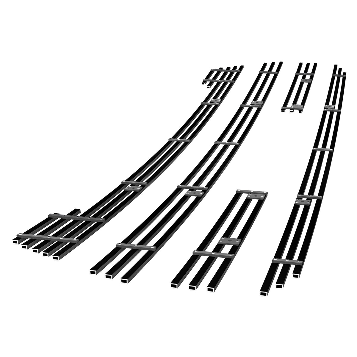 Stainless Steel Main Upper Black Stainless Steel Billet Grille 2019-2021 GMC Sierra 1500 SLE/ 2019-2021 GMC Sierra 1500 Elevation GR07FEJ33J