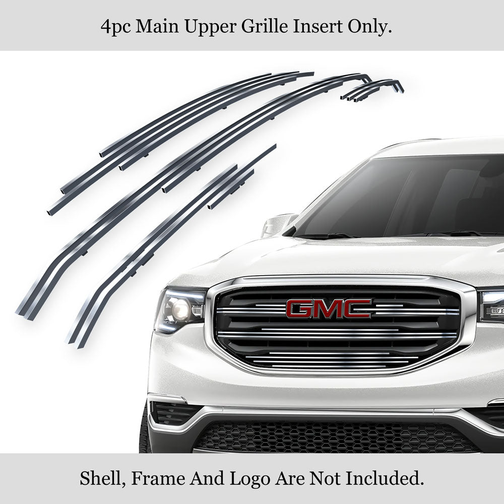 Stainless Steel Main Upper Stainless Steel Billet Grille 2017-2019 GMC Acadia GR07FFD15S
