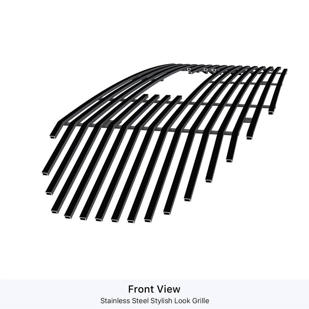 Stainless Steel Main Upper Black Stainless Steel Billet Grille 2018-2021 GMC Terrain Nor for Denali Logo Show GR07FFD18J