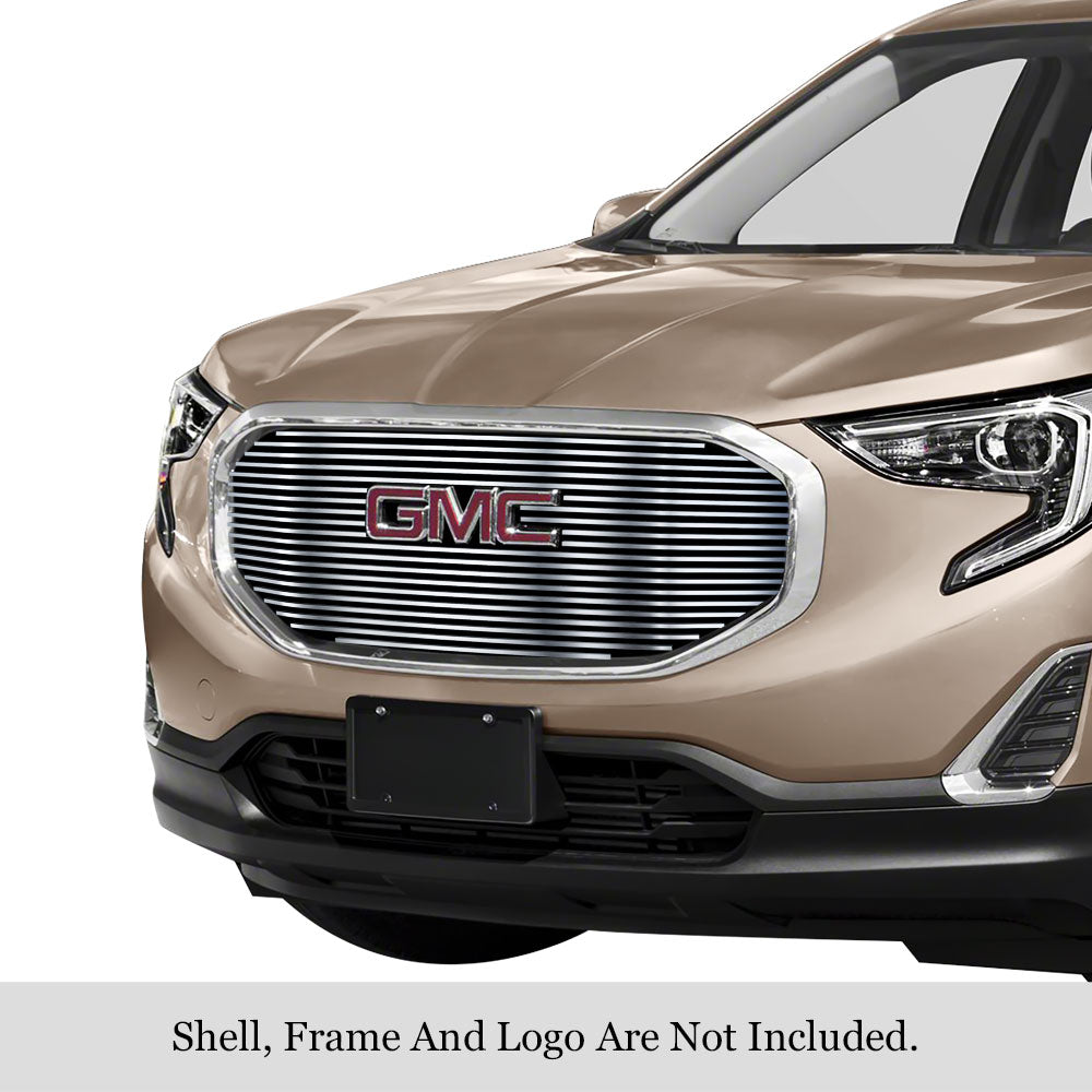 Stainless Steel Main Upper Stainless Steel Billet Grille 2018-2021 GMC Terrain Nor for Denali Logo Show GR07FFD18S