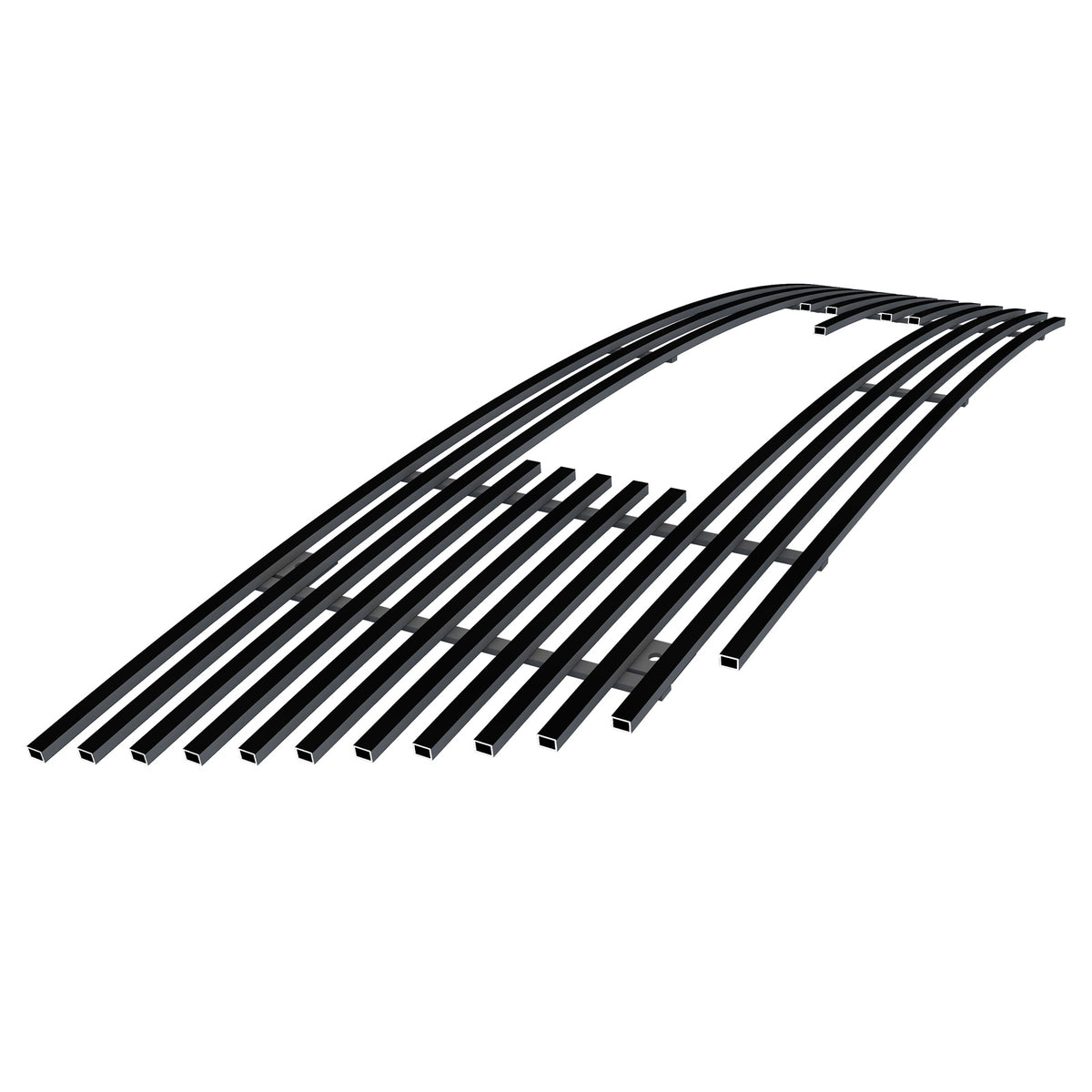 Stainless Steel Main Upper Black Stainless Steel Billet Grille 2007-2012 GMC Acadia GR07FFE15J