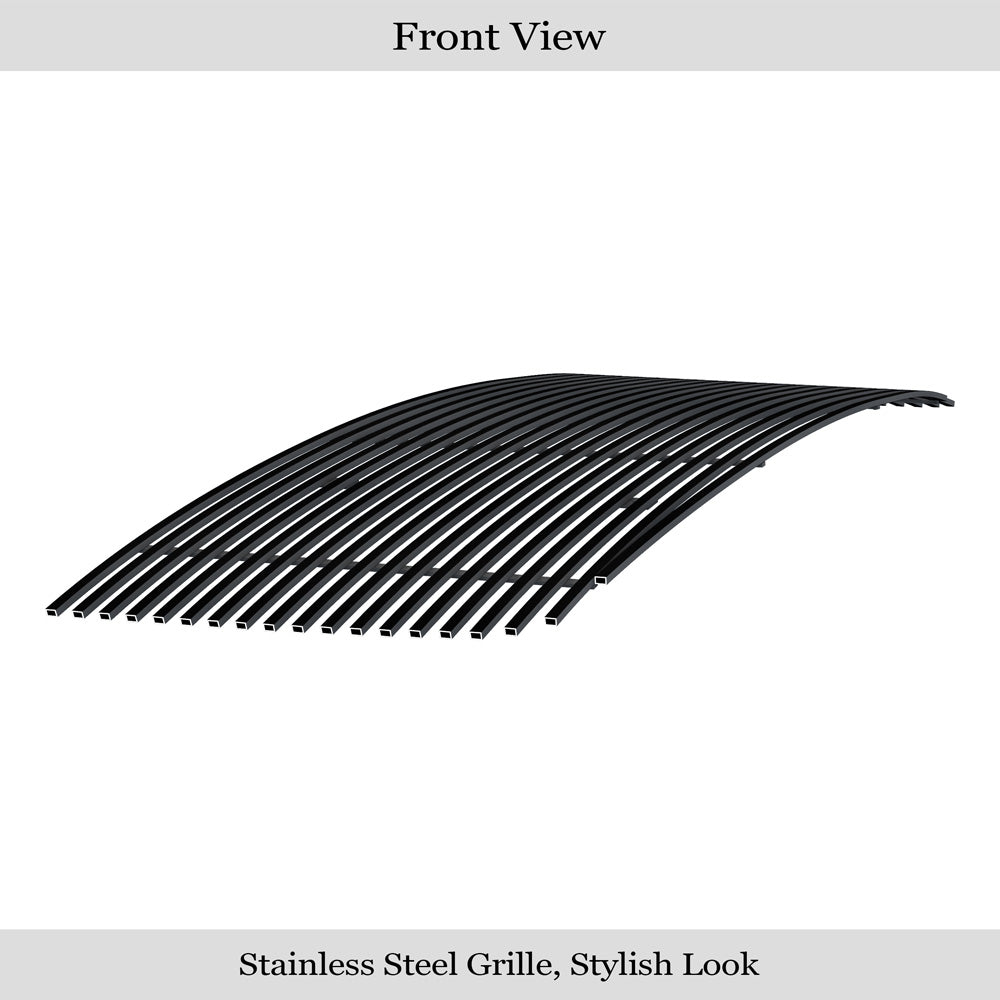 Stainless Steel Main Upper Black Stainless Steel Billet Grille 2007-2010 GMC Sierra 2500 HD /2007-2010 GMC Sierra 3500 HD GR07FFE22J