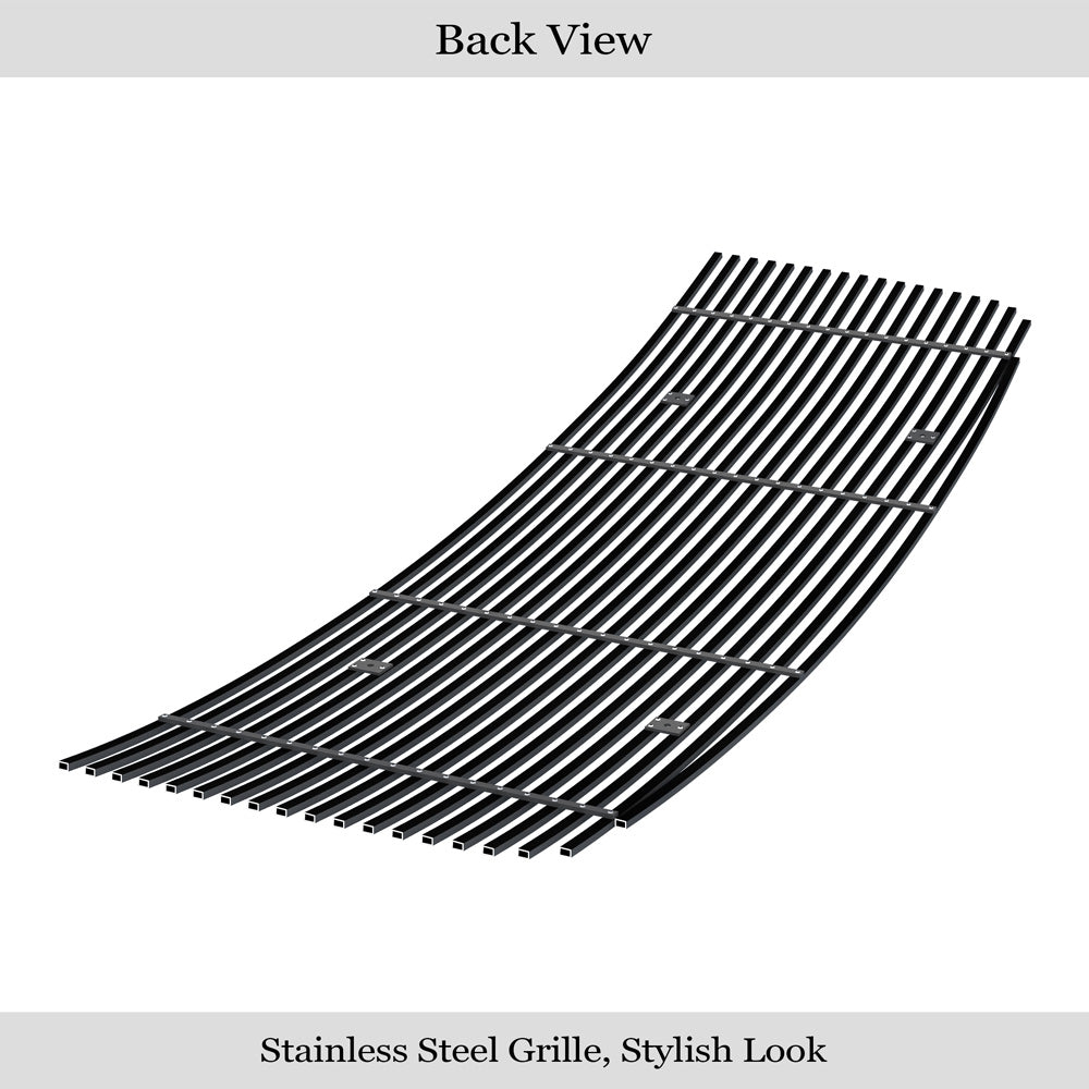 Stainless Steel Main Upper Black Stainless Steel Billet Grille 2007-2010 GMC Sierra 2500 HD /2007-2010 GMC Sierra 3500 HD GR07FFE22J