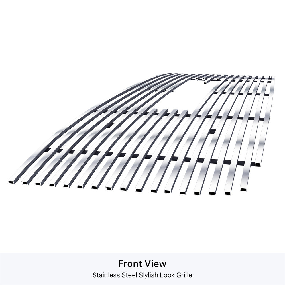 Stainless Steel Main Upper Stainless Steel Billet Grille 2011-2014 GMC Sierra 2500 HD Not For Denali With Logo Show/2011-2014 GMC Sierra 3500 HD Not For Denali With Logo Show GR07FFH34S